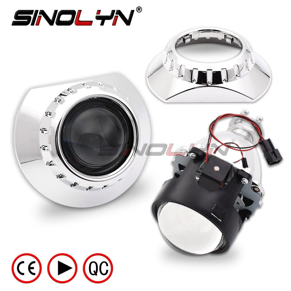 Sinolyn 2,5 Linsen Für BMW M3 E46 kompakt/E90/E92/E91 Halogen Scheinwerfer Bixenon Objektiv versteckt Projektor h7 Auto Lichter Zubehör DIY