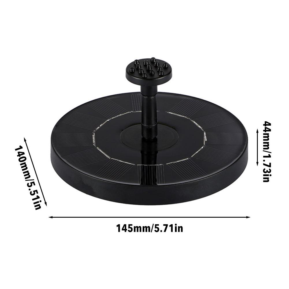 Newest Solar Fountain Pump Mini Solar Powered Bird Bath Fountain Pump for Pond Pool Garden Aquarium 1.8W #CW