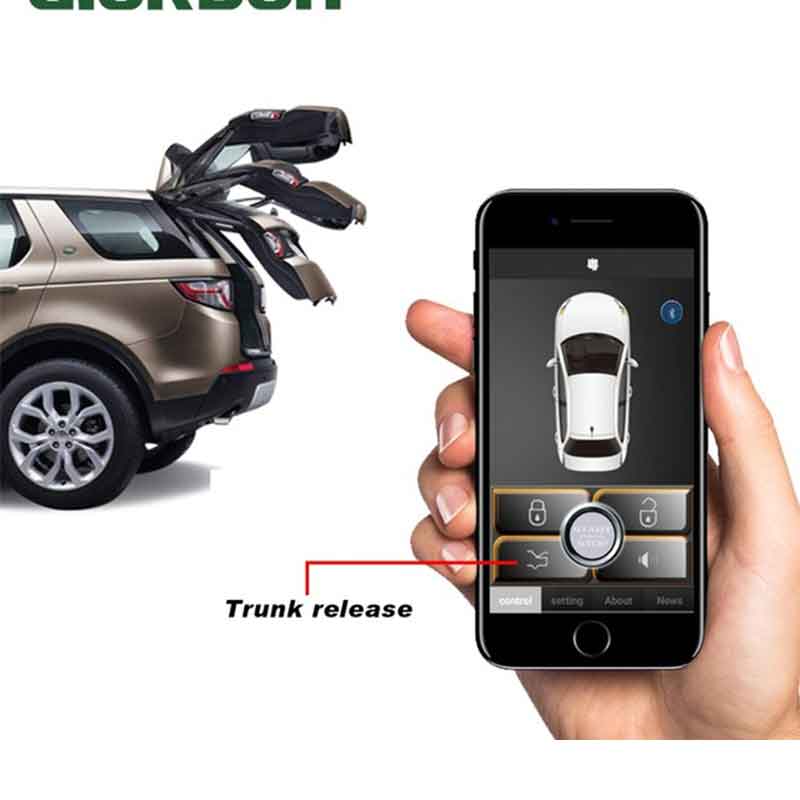 Keyless Entry Auto Deurslot Kit Met Auto Alarm Systeem Bluetooth App App Contactslot Automatische Kofferbak Opening Sensor