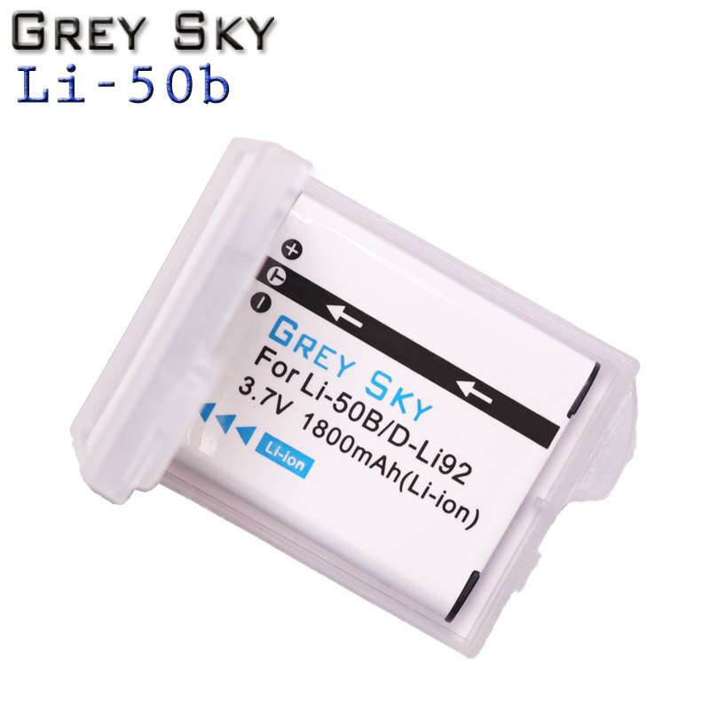 Batería de Li-50B LI50B li 50B 3 x D-LI92 + cargador de 3 ranuras para OLYMPUS SP 810 800UZ u6010 u6020 u9010 SZ14 SZ16 D755 u1010 SZ30 SZ20