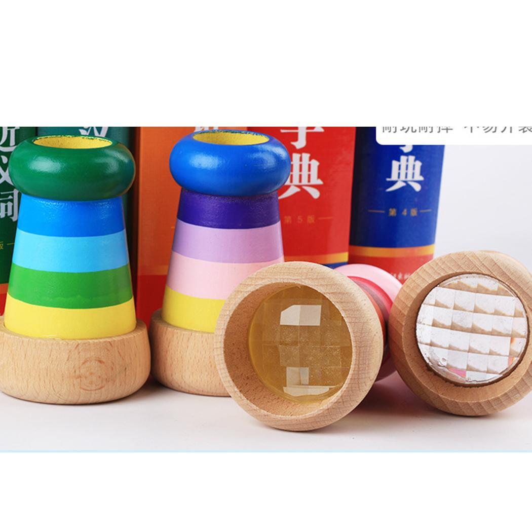 Baby Multi-Prisma Effect Caleidoscoop Grijpen Puzzel Houten Educatief Houten Boven 3 Jaar Oud Speelgoed