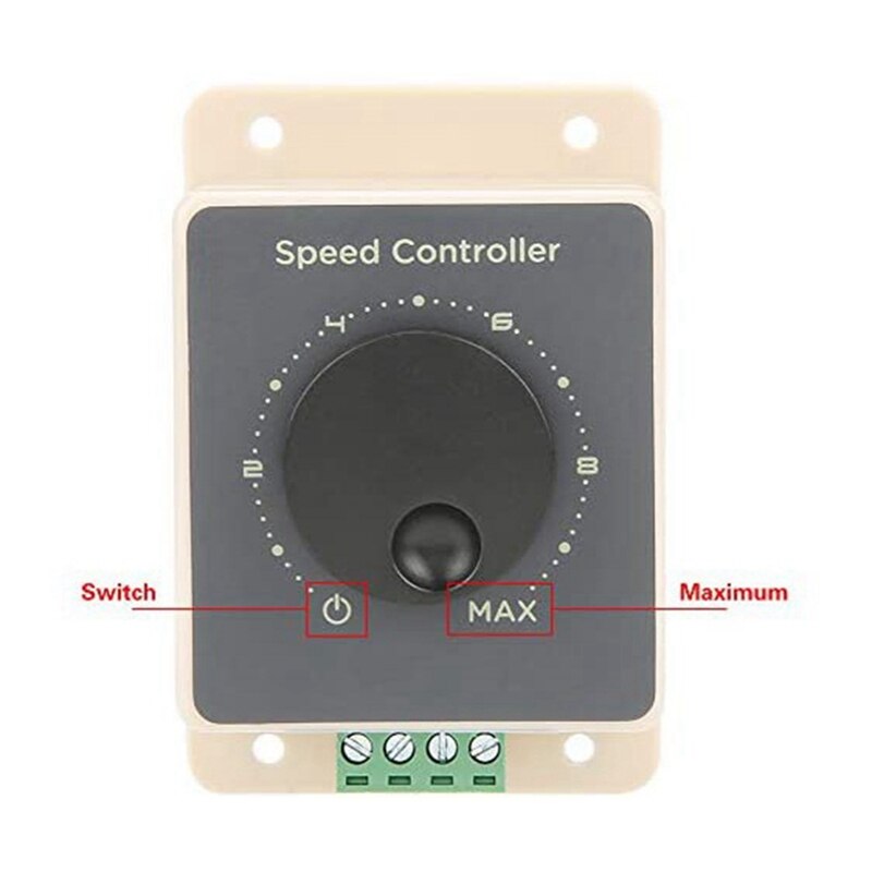 10-60V 20A DC Motor Modulator PWM DC Motor Speed Controller Waterproof Housing AC Motor Speed Controller