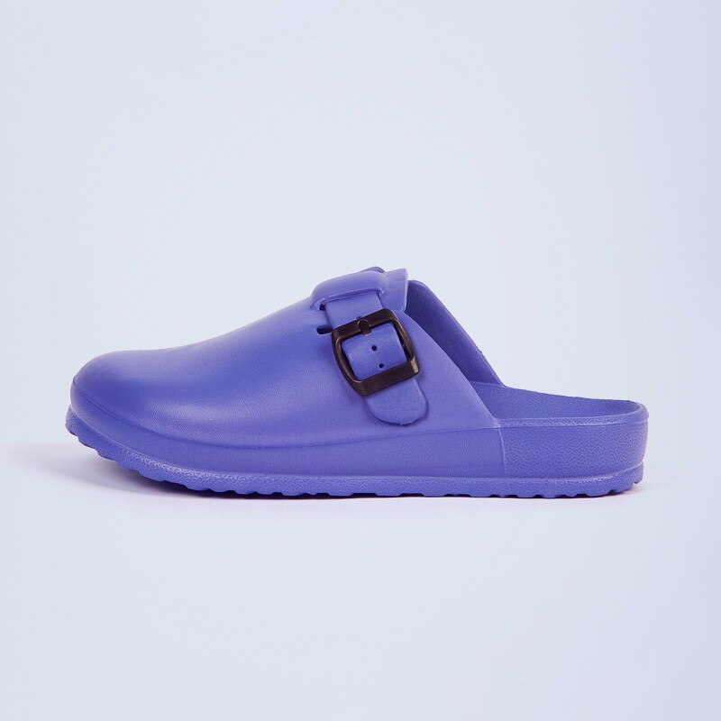 Medische Schoenen Doctor Verpleegkundigen Beschermende Schoeisel Operatiekamer Klinische Ziekenhuis Klompen Slippers Schoenen Man Vrouwen Strap Werk Schoenen: Paars / XS