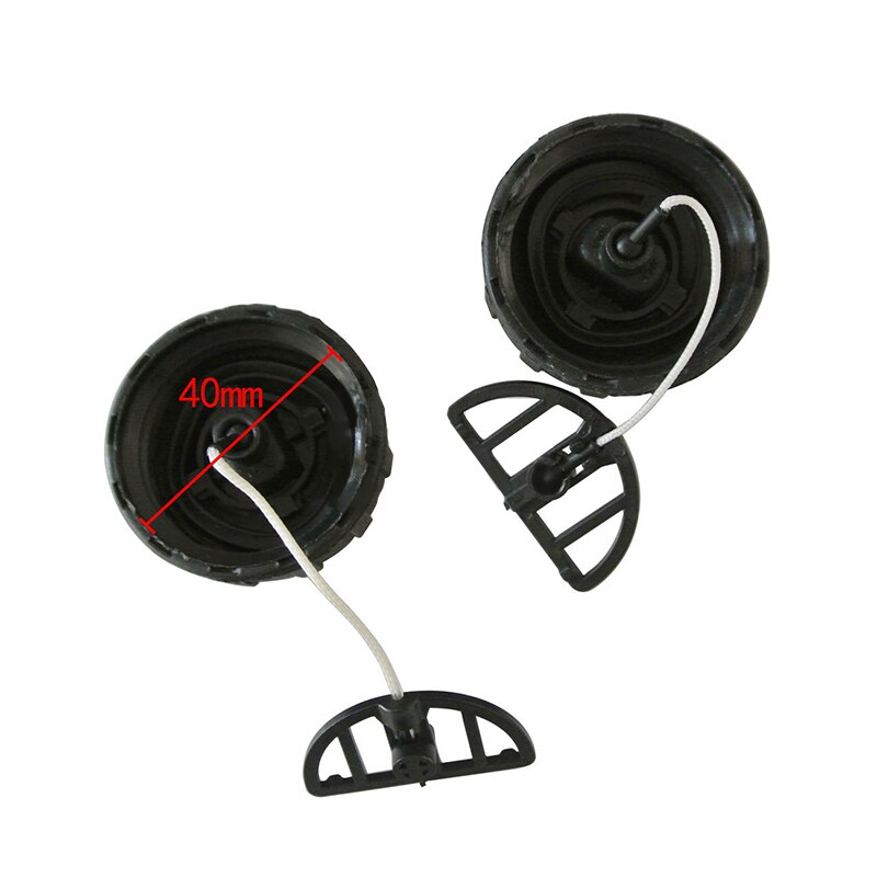 2 stk/sett plast tanklokk oljelokk for stihl motorsag 017 018 ms170 ms180 1130 350 0500 drivstoff gass oljepåfyllingslokk svart