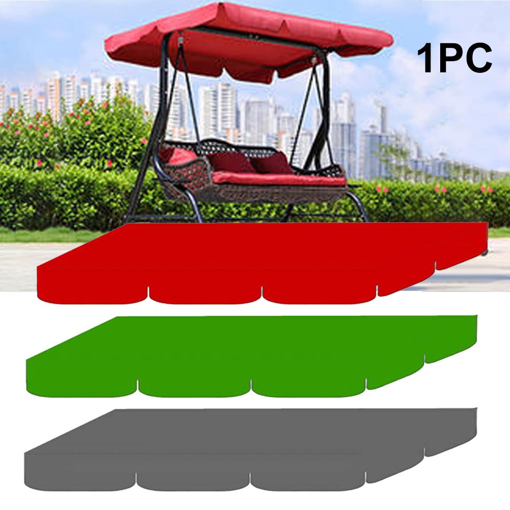 75x52x5.9inch Gazebo Canopy Easy Install Rain Proof Polyester Summer Garden Courtyard Swing Awning Ourdoor Waterproof Sun Shade
