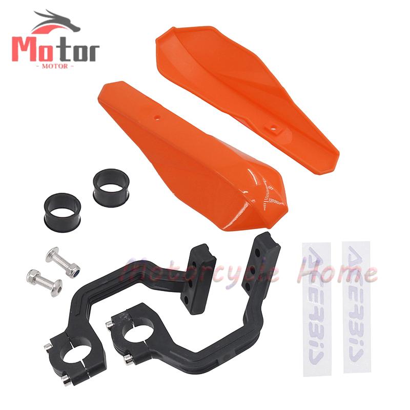 Universelt motorsykkel atv håndbeskytter beskyttelsesdeksel 22mm 28mm styrebeskytter for deler: Oransje