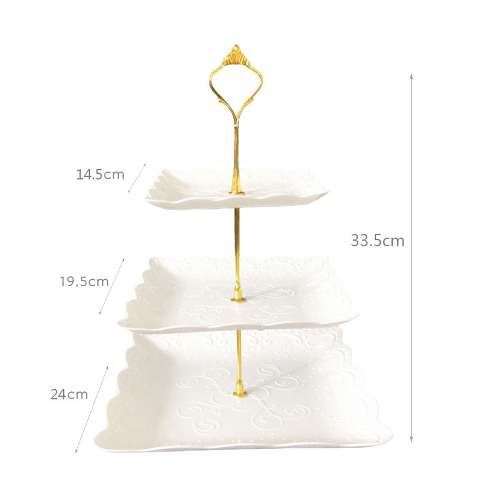 Multi Layer Cake Rack, Three Layer Dried Fruit Plate, Afternoon Tea Snack Tray, Cake Table Shelf Style