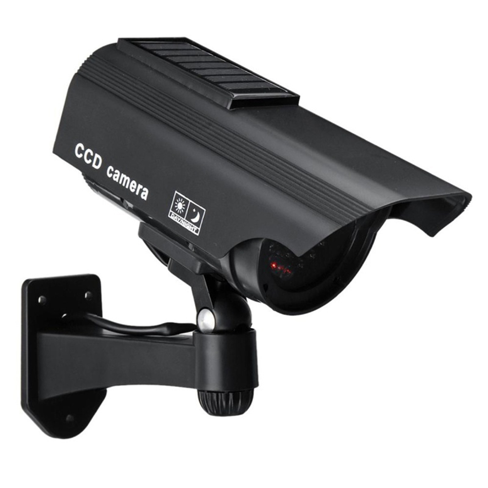 Caméra Factice Zenitech Otio - Caméra De Surveillance Extérieure Avec LED Clignotante, Design Réaliste Dôme, Dissuasion Anti-Cambriolage