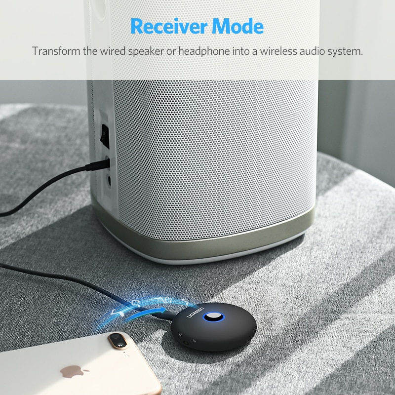 Ugreen Bluetooth Transmitter Receiver aptx LL Adapter 3.5mm jack Audio PC Music Receptor AUX Bluetooth 4.2 3.5 mm