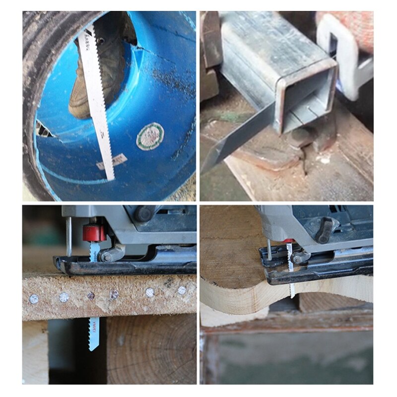 10 Pcs/Set 6-8\" Reciprocating Saw Blades Kit Woodworking Cutting Power Hand Tool