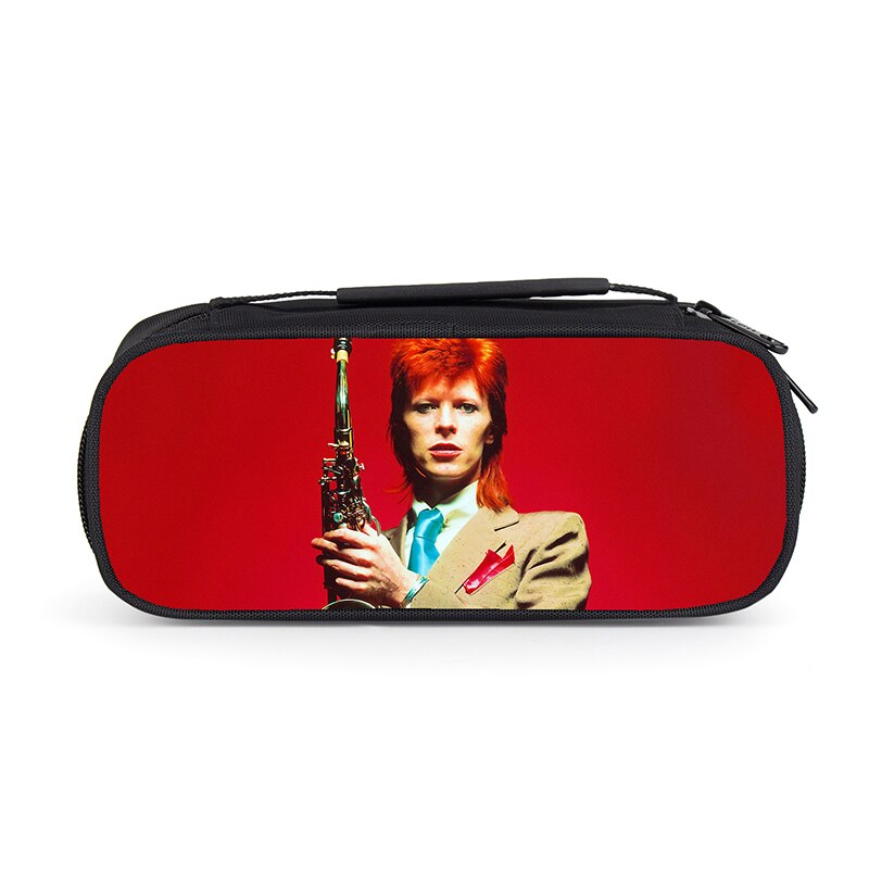 Rock Singer David Bowie Boys Girls Pencil Bag Students Multifunction Pencil Case School Supplies Sotrage Bags Kids Wallet: 011