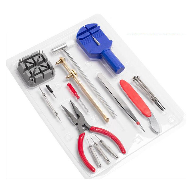 16/147 Pcs Horloge Reparatie Tool Kit Horloge Link Pin Remover Case Opener Lente Bar Remover Horlogemaker Reparatie Watchtool kit