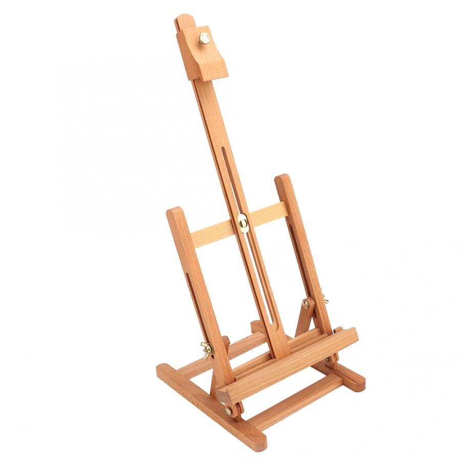 Small Wooden Adjustable Tabletop H-Frame Easel Studio Artist Display Stand Drawing Board Easel