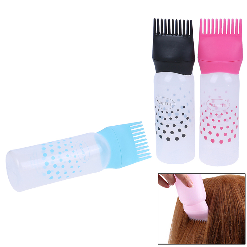 Bouteille de teinture pour cheveux en plastique avec brosse graduée applicateur de shampooing Kit de distribution Salon de coloration des cheveux teinture outils de coiffure