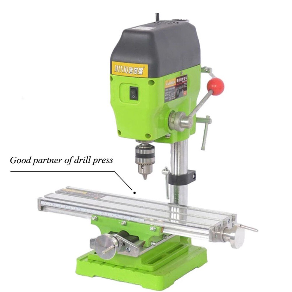 Miniature Milling Machine Bench Drill Vise Fixture Worktable X Y-axis Adjustment Coordinate Table Router Table