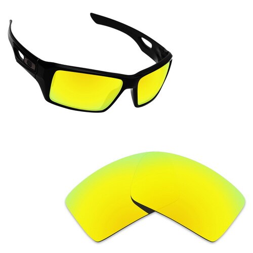 ToughAsNails Polarized Replacement Lenses for Oakley Eyepatch 2 Frame - Varieties: Gold Mirrored