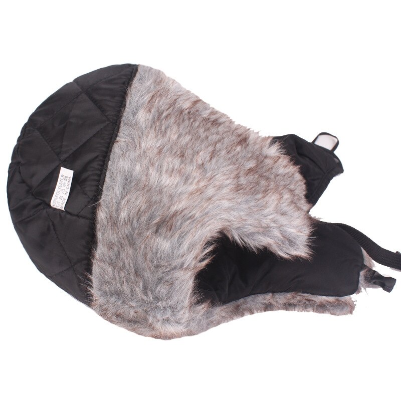 Chapeaux de bombardier Ushanka en fourrure russe, couvre-chef à rabats d&#39;oreille chauds et épais, masque cagoule pour hommes et femmes, hiver