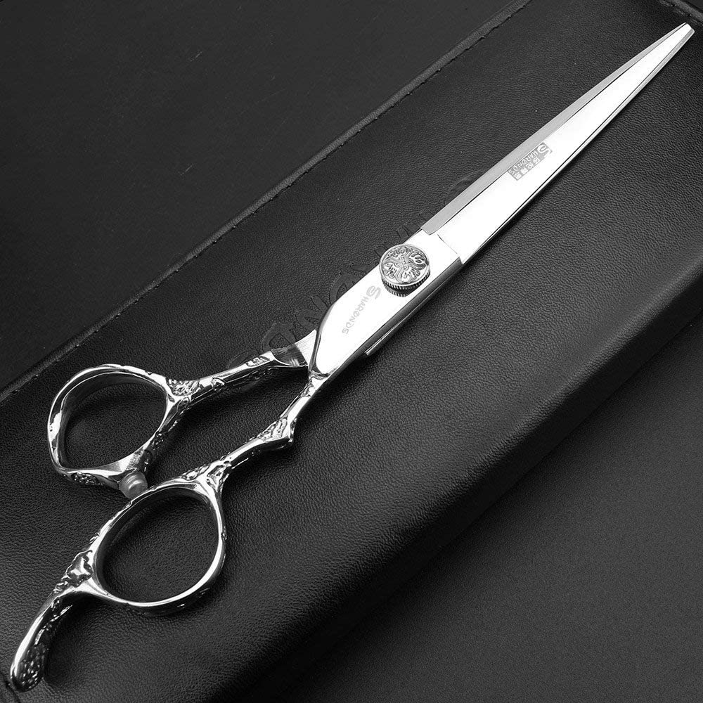 Tijeras profesionales de peluquería, de 7 pulgadas, para peluquería, corte plano