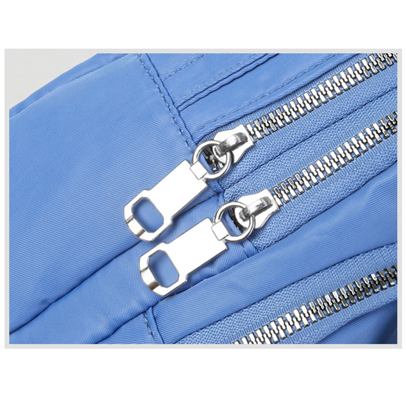 1pc dam casual messenger bag axelväska enfärgad multifunktionell handväska flerskiktad lätt oxfordväska crossbody