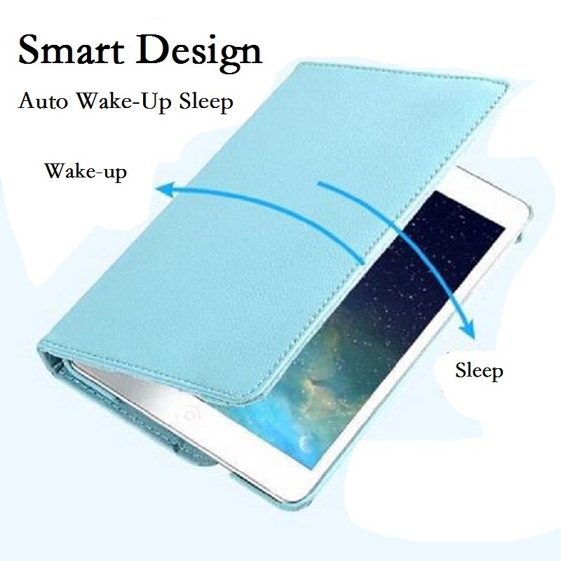 360 rotación Coque para iPad de de 9,7 5th 6th aire 1 2 DE AIRE caso magnético inteligente para automóbil dormir cubierta para iPad caso 360