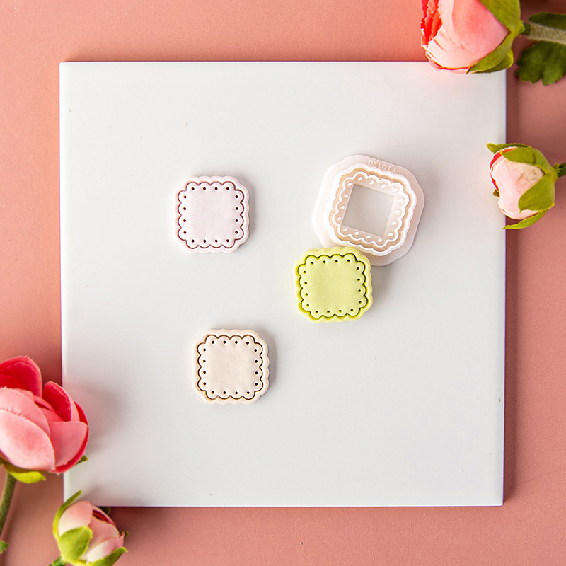 Lace Frame Polymer Clay Cutter Retro Texture Embossing Mold Polymer Clay Tools Polymer Clay DIY Earring Mold