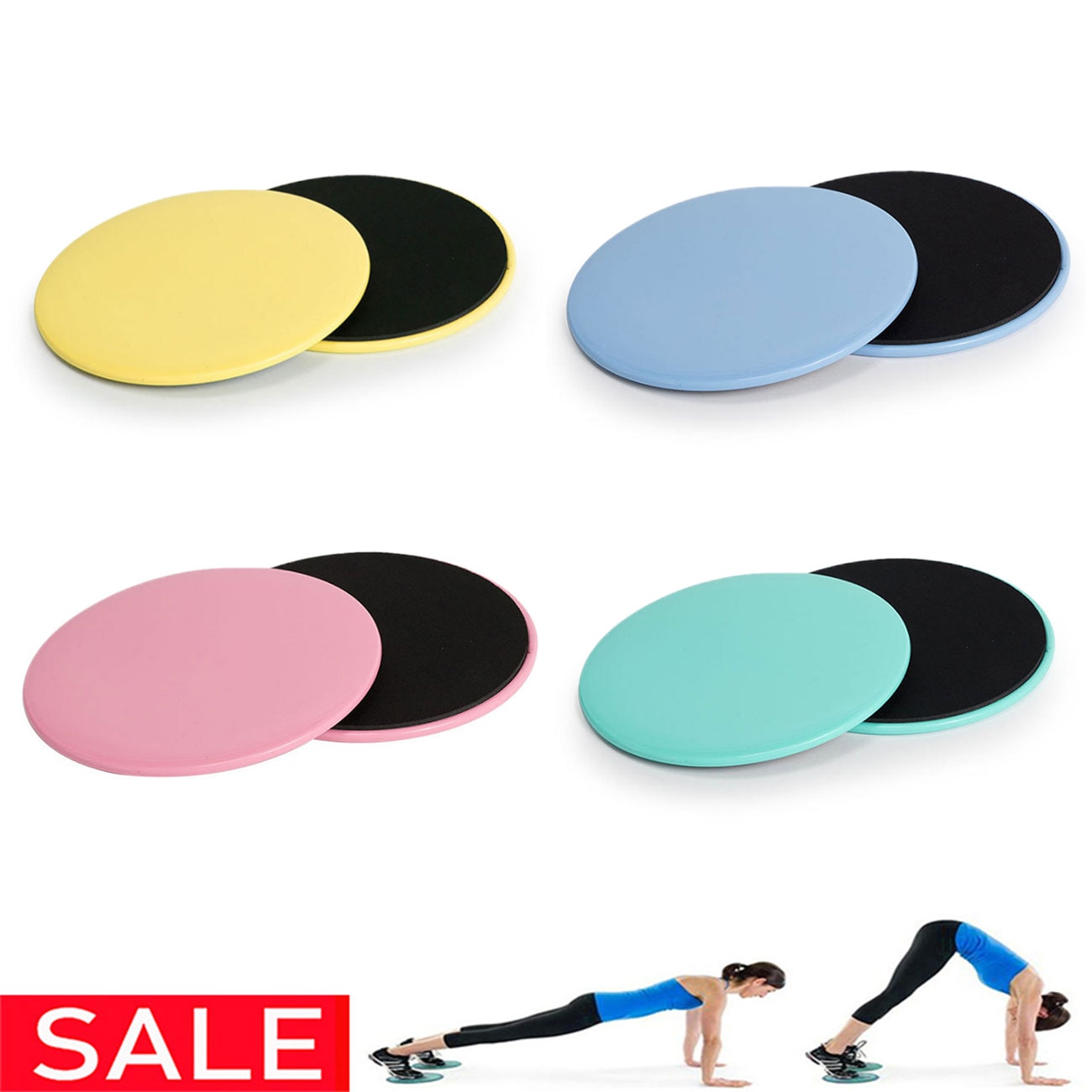 2Pcs Zweefvliegen Discs Slider Fitness Disc Oefening Schuifplaat Voor Yoga Gym Abdominale Core Training Apparatuur Sport Sliding Board