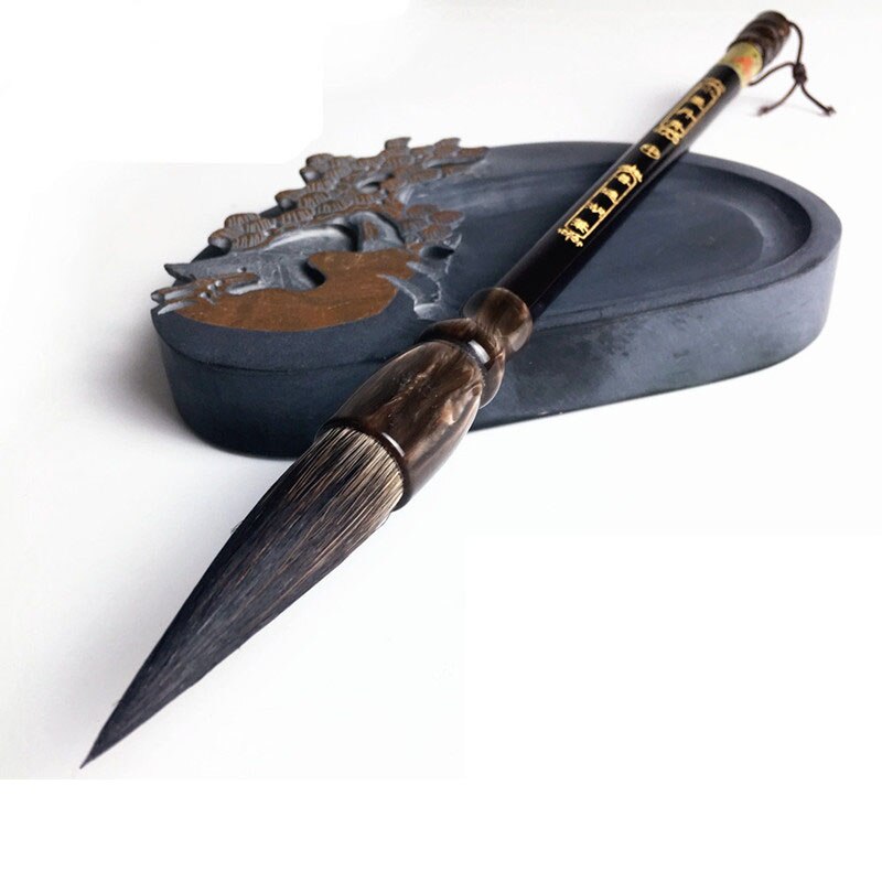 Pluma de pincel de caligrafía china, pelo de oso, tinta china, acuarela para pincel de caligrafía, pintura, estudiantes, suministros de Arte de escritura