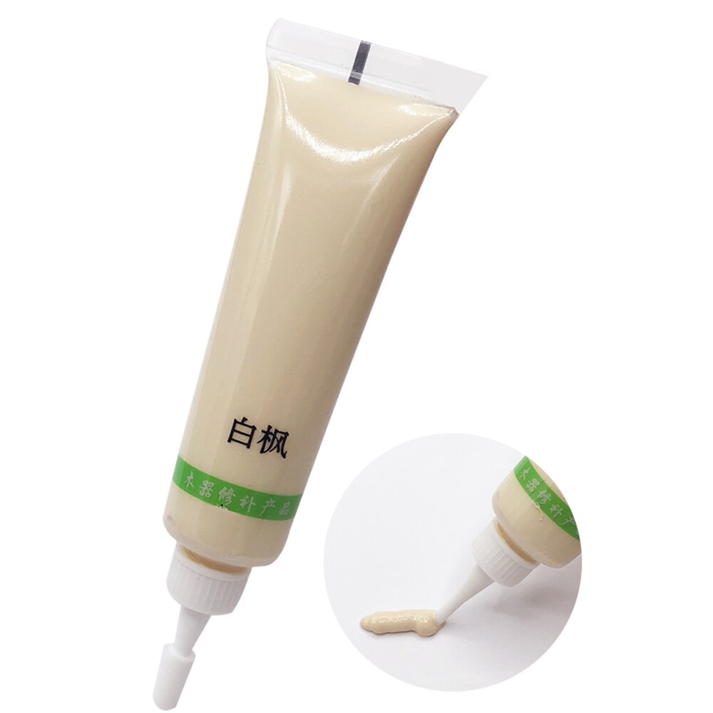 Pasta de reparación de muebles de madera, pintura de madera para puerta de madera, removedor de grietas con agujero para arañazos, 18g: baifeng