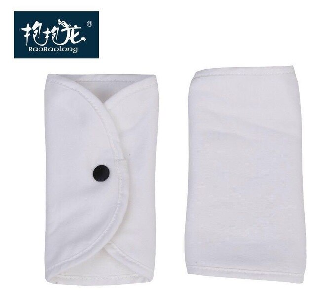 Coussinet de dentition pour bébé, en tissu à boucles 100% coton, ventouse de sécurité, sangles porte-serviettes dédié à la salive, 1 paire: 5