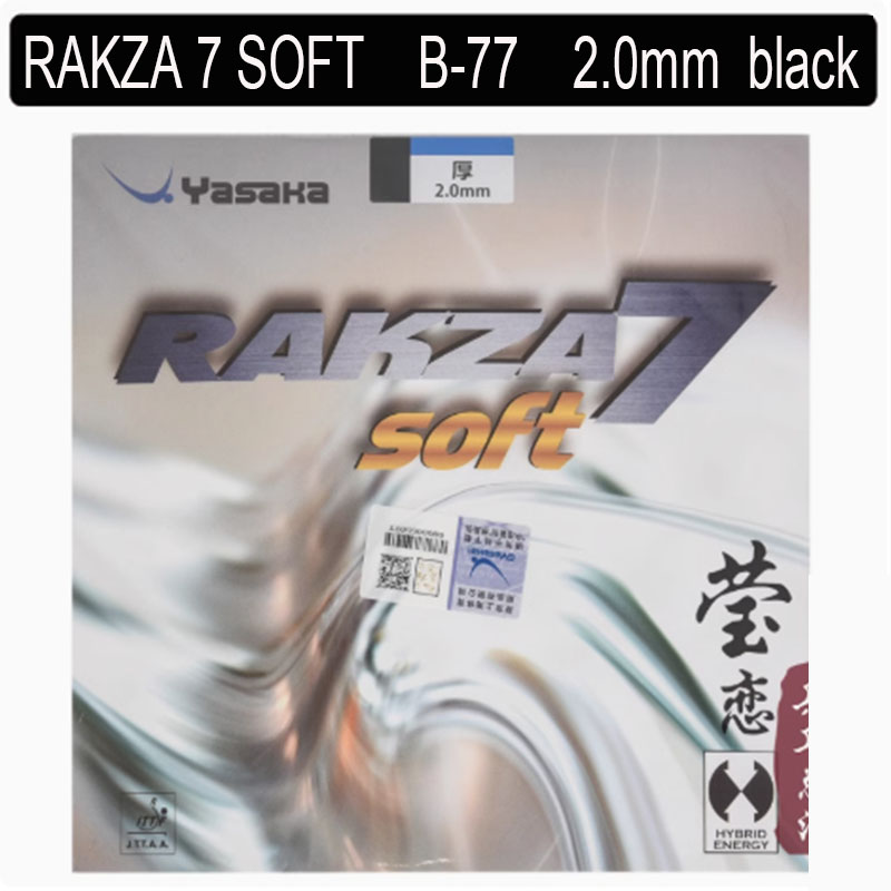 Oryginalna guma do tenisa stołowego yasaka RAKZA 7 soft (B-77) i RAKZA 7 (B-76) wykonana z gumy energetycznej do rakieta do tenisa stołowego: LIGHT BLUE