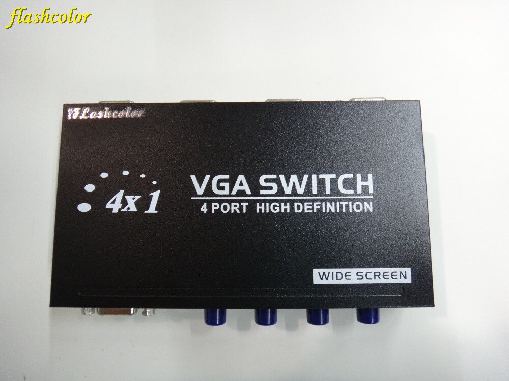 Flashcolor Neue 4 Häfen 4 Bis 1 VGA Splitter schalten Kasten