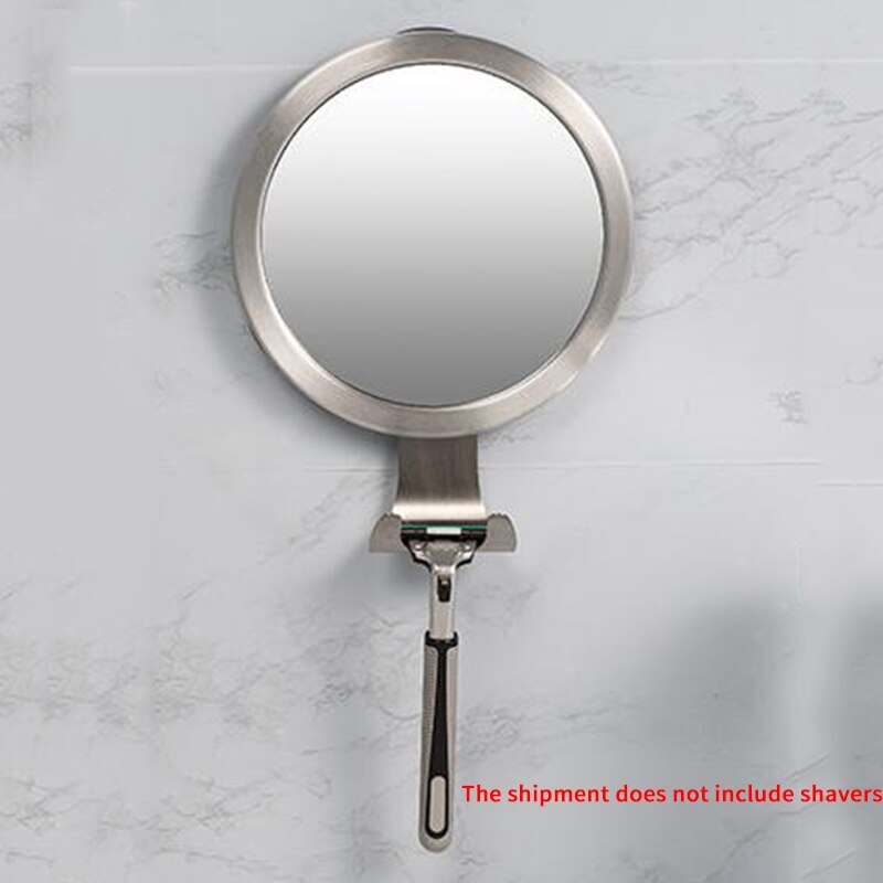 Shower Rearview Mirror with Razor Hook Perfect Fog-Free Shaving for Face View, Strong Lock Suction Cup, Not Suitable for Family