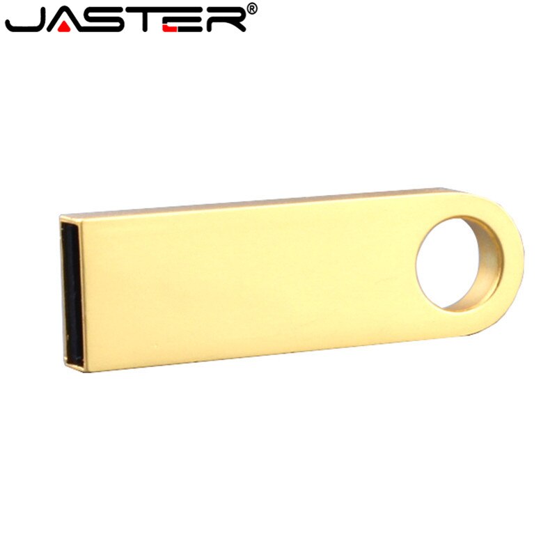 JASTER impermeabile mini USB flash drive oro argento metallo pen driver 64GB 8GB 16GB 32GB 128GB di memoria del bastone pendrive flash card