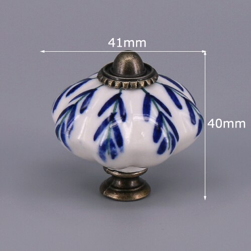 1x barnerom skuff knott håndtak fargerik gresskar stil kommode trekk keramisk kjøkken skap håndtak knott møbler maskinvare: B