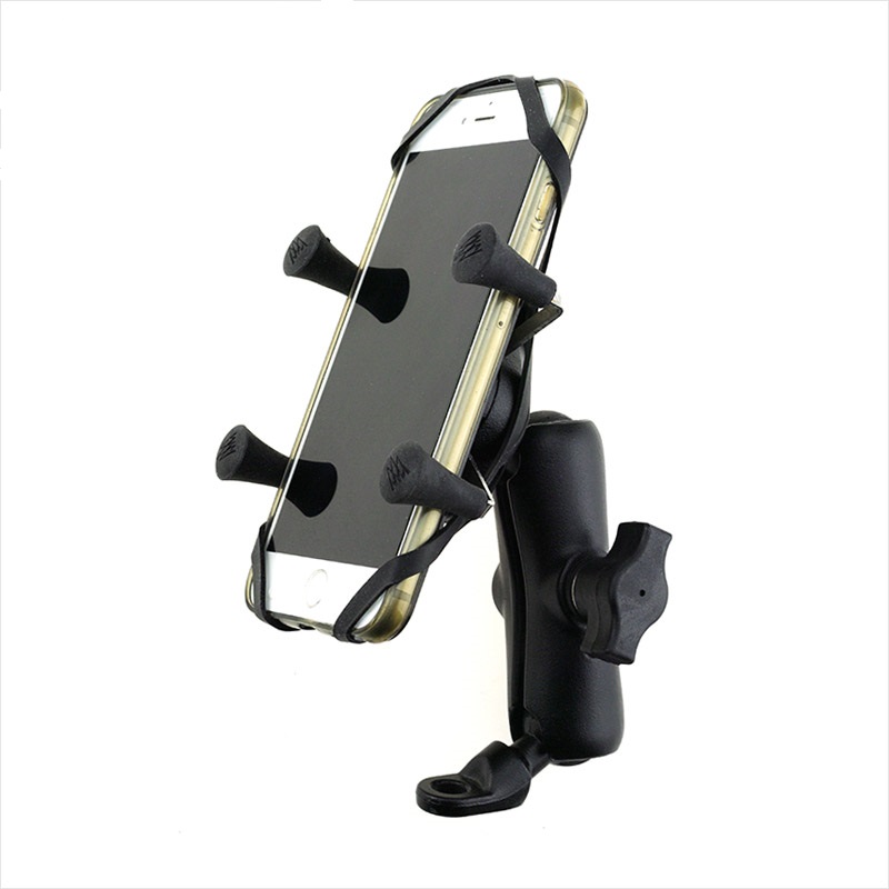 Unbranded OEM Motorcycle Handlebar Rail Mount X-Grip Holder for Cell Phone Holder iPhone 7, 7 6s smartphone for ram mounts
