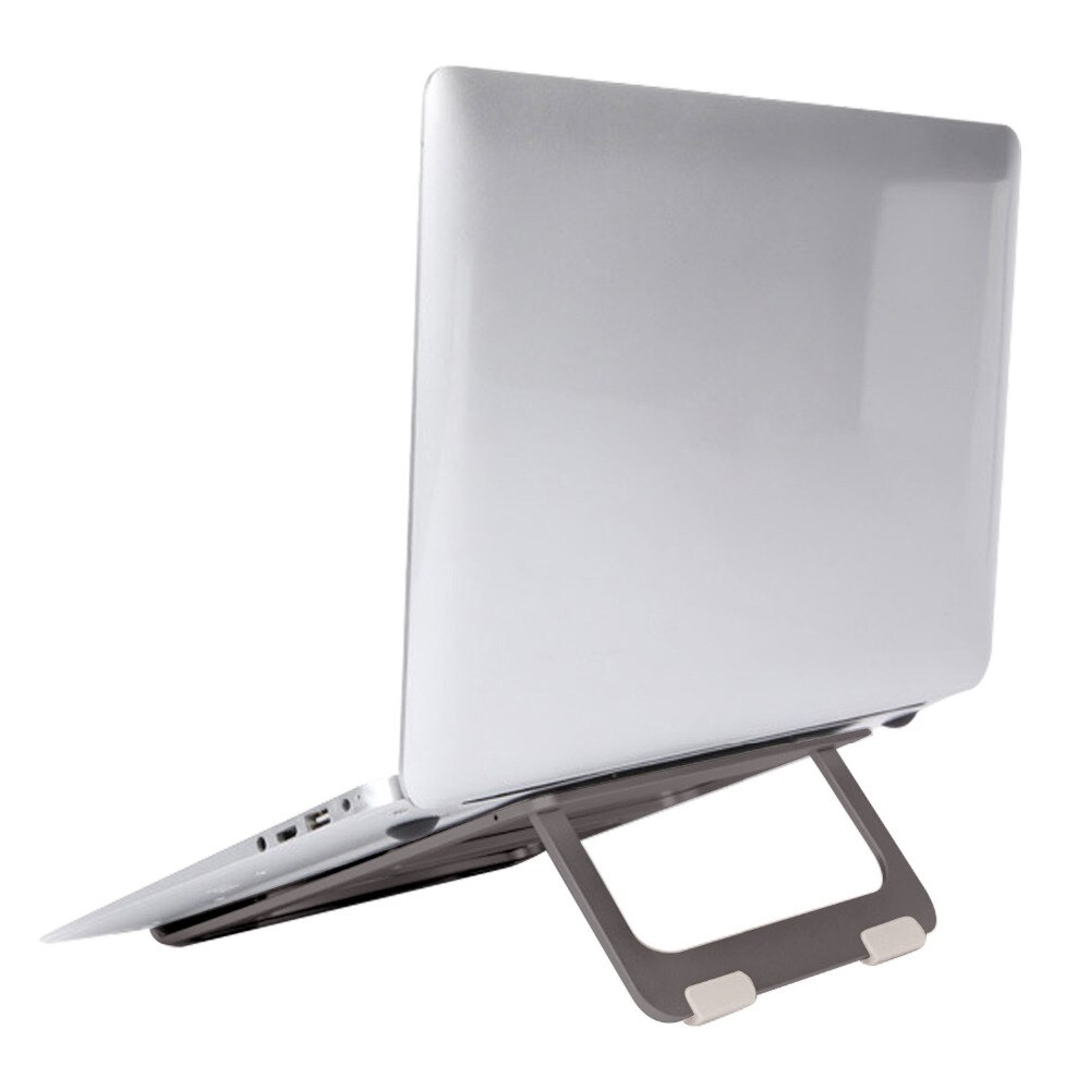 Folding Aluminum Notebook Laptop Anti-slip Cooling Pad Stand Holder Ergonomics Angle for MacBook 10-17 inch