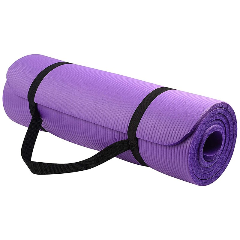 15mm tjocka nrb halkfria yogamattor för fitness smaklösa pilates gym träningsdynor med yogarem 183 cmx 80cm superstora