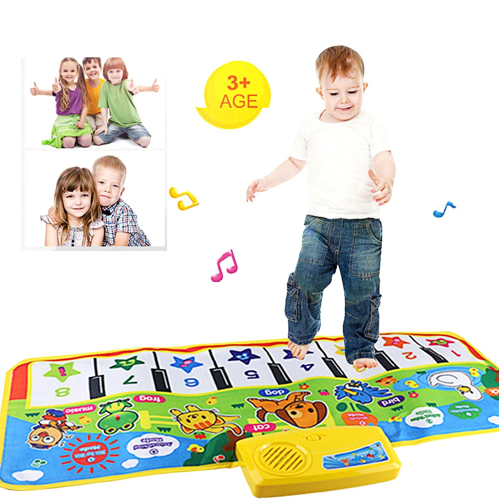 Stort baby musikalsk tæppe keyboard playmat musik play mat klaver tidlig læring pædagogisk legetøj til børn børn puslespil: Default Title
