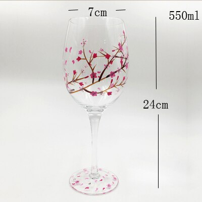 Interessant Blei-frei Gemalt Rotwein Tasse Hand gemalt becher Wein glas Cocktail glas Runde tassen Bar Hotel Party Getränk: A18