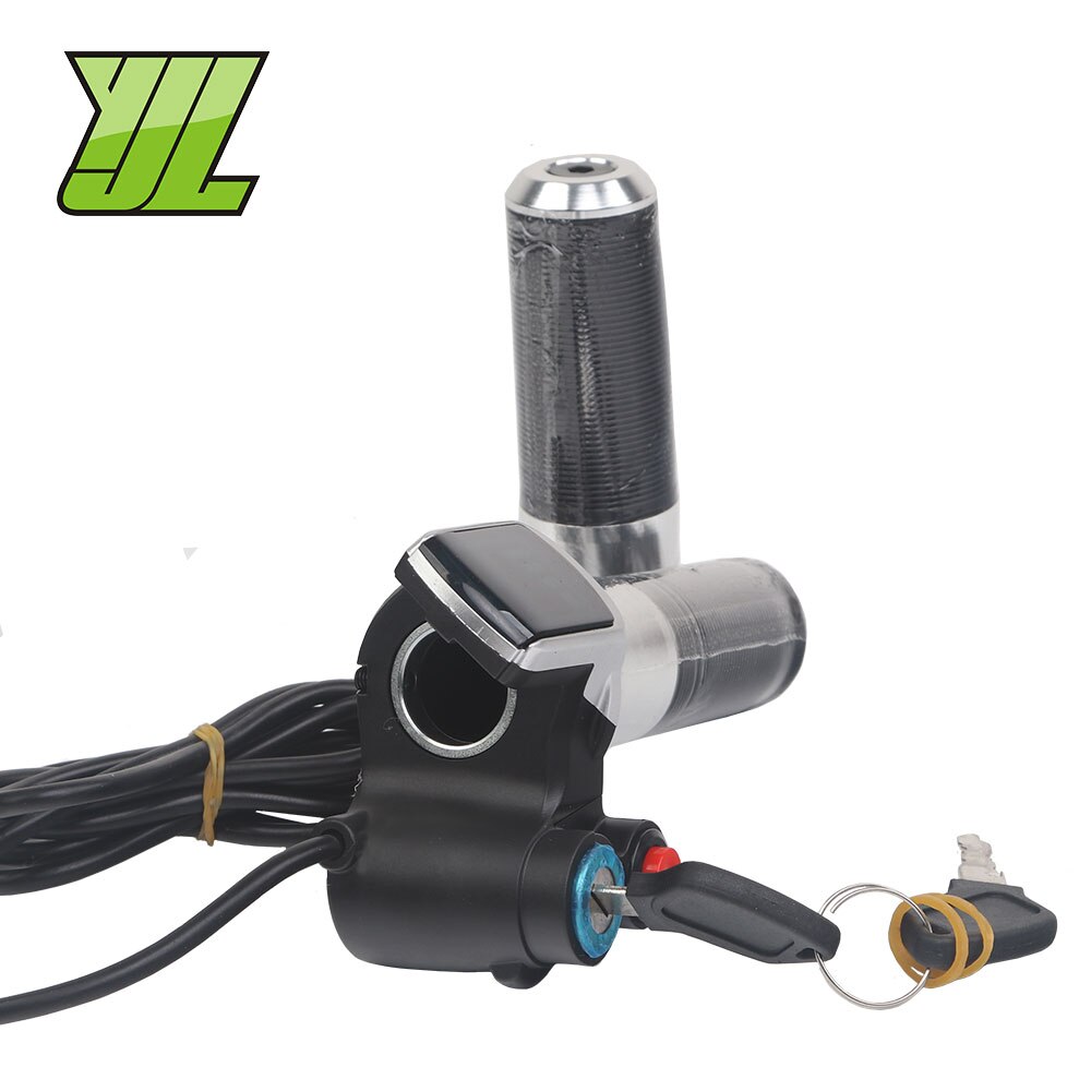 36V 48V Elektrische Fiets/Scooter/Motorfiets/Ebike Speed Gas Handvat/Gashendel/Gaspedaal Throttle twist Grip Zilver Kleur