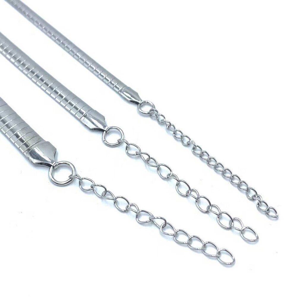 Stainless Steel Women Bracelet 4MM 6MM 8MM Choker Torques Jewelry Snake Bracelets For Girls