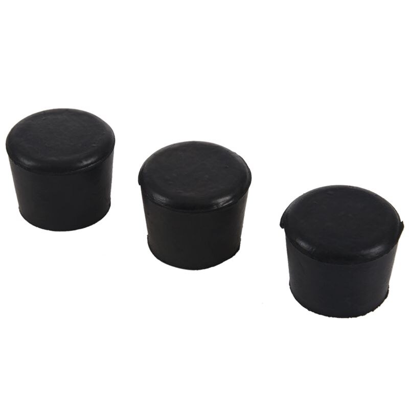 Gummi Möbel Krücke Füße Hocker Stuhl Bein Spitze Pad 12Stck Schwarz