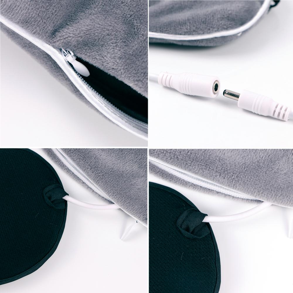 USB Heating Steam Eyeshade Lavender Eye Mask Anti Dark Circle Eye Patch Eye Massager Fatigue Relief Sleep Travel Eye Shade Mask