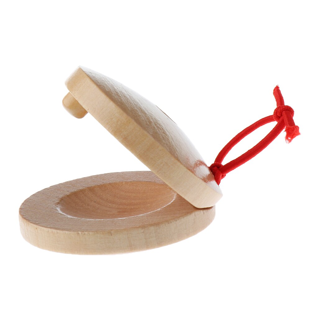 Une paire de castagnettes en bois percussions en bois Instrument de musique de Flamenco