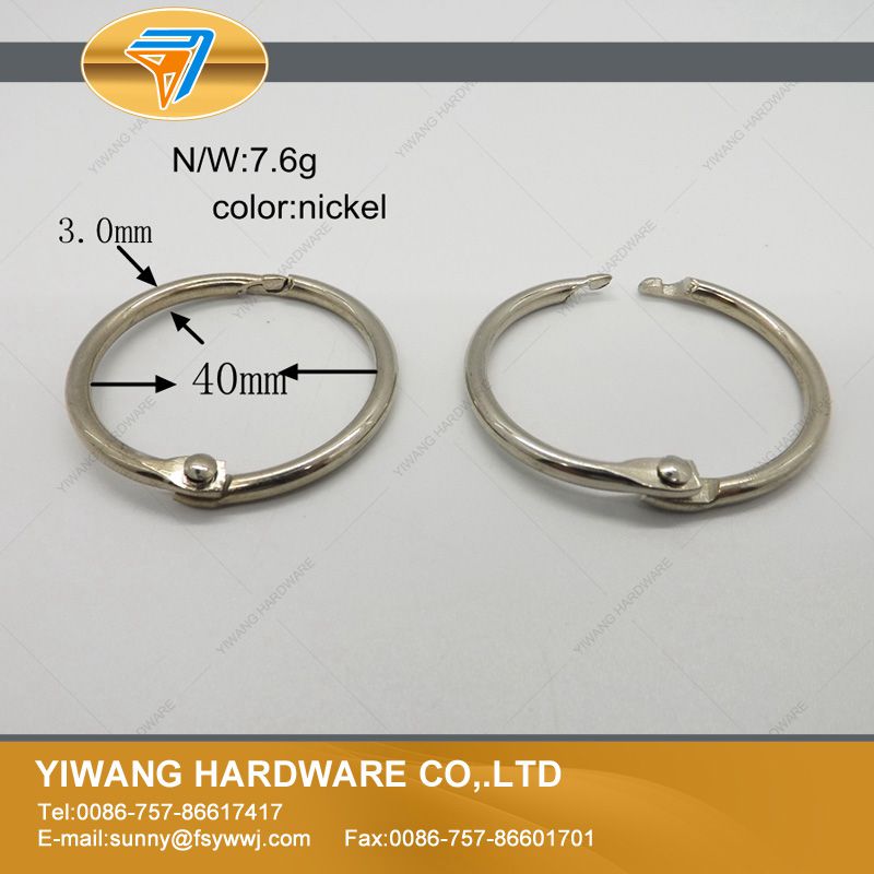 office paper clamps notebook ring calendar circle hanging ring postcard binder ring O ring durable: 40mm