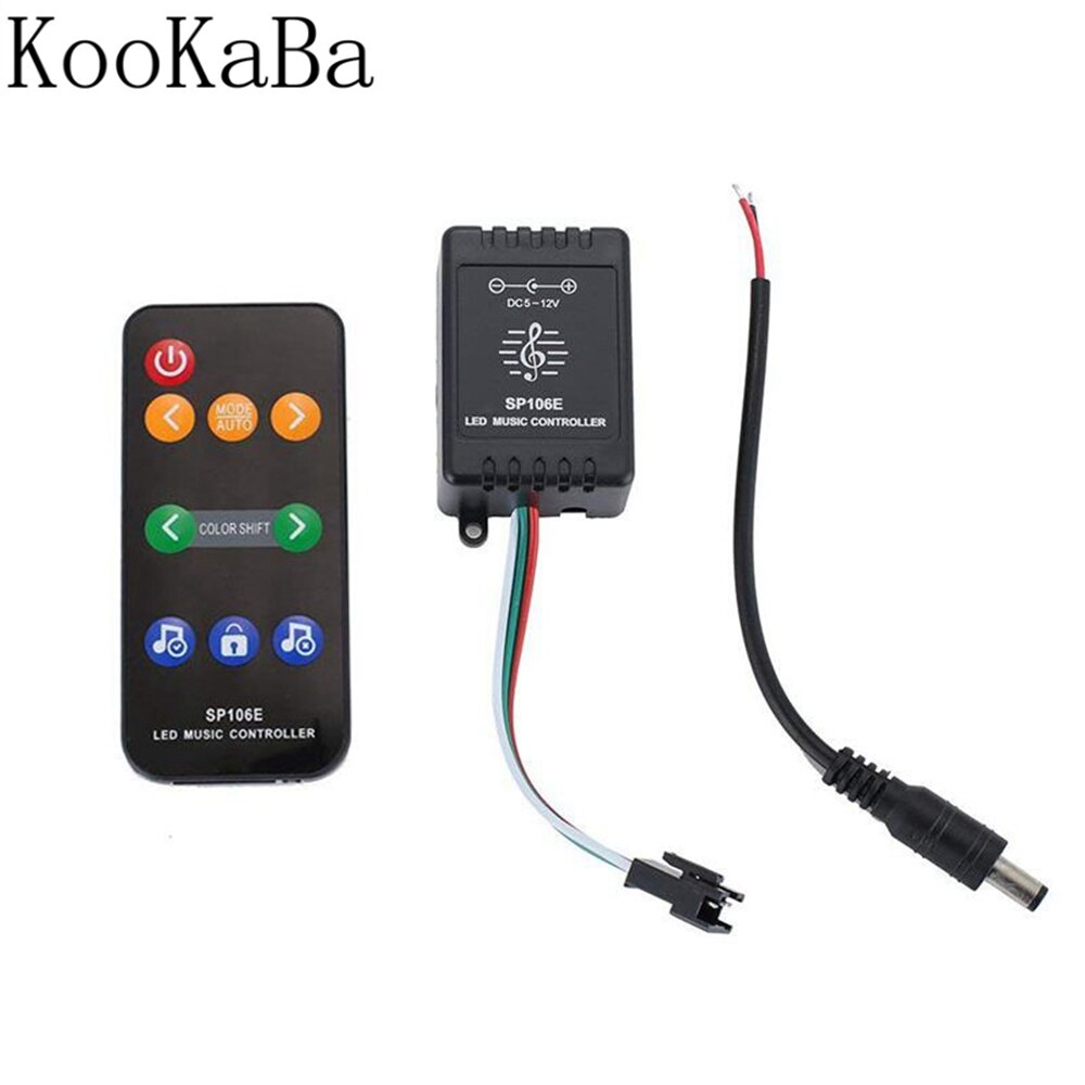 WS2811 WS2812B WS2813 WS2815 RGB LED Pixels Strip Controller SP002E SP105E SP106E SP107E SP108E SP110E SP501E: SP106E(Music)