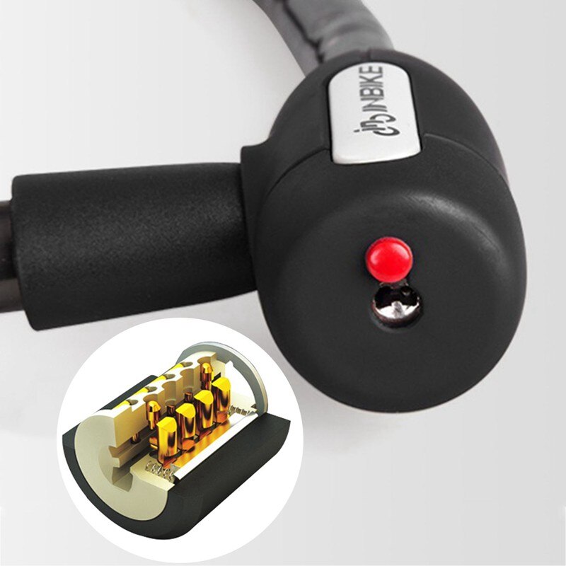 INBIKE Bike Lock Waterproof Anti-theft Cable Lock MTB Bicycle Locks With 3 Keys