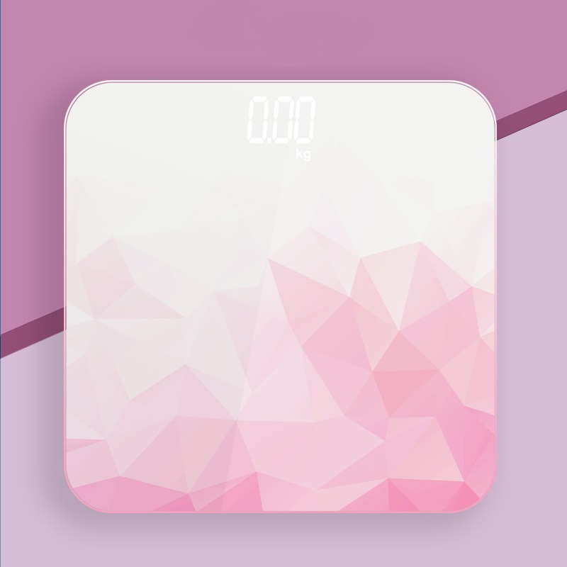 Digital Bathroom Scale 7 Styles Intelligent LCD Display High-Strength Weighing Scales with Temperature Feature Weight management: MULTI