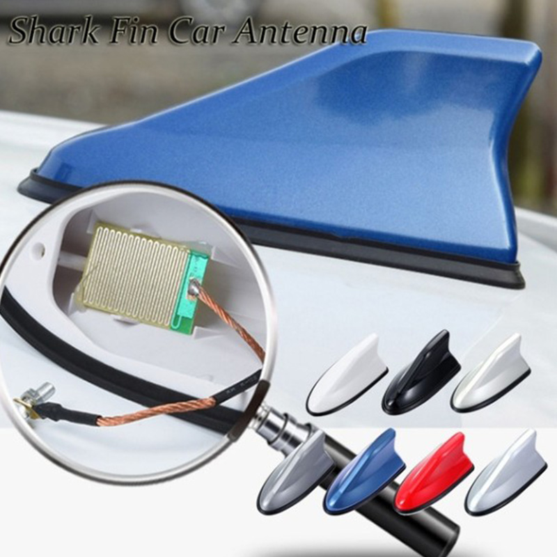 Car shark fin antenna second-generation antenna tail modification special with signal radio antenna decor free punch Auto parts