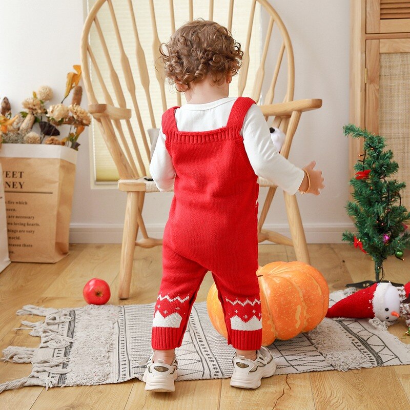 Newborn Baby Christmas Sweater Infantil Boy Girl Newborn Christmas&#39;s Party Cute Clothes Romper Baby Sweaters